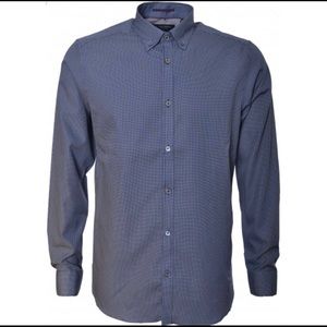 TED BAKER LONDON  Navy Blue Jerrys Cross Hatch